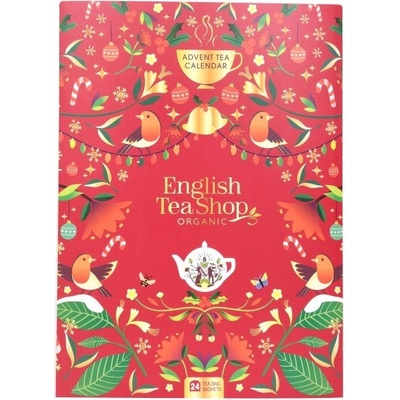 English Tea Shop Adventní kalendář 24 nálevových sáčků červený 2024