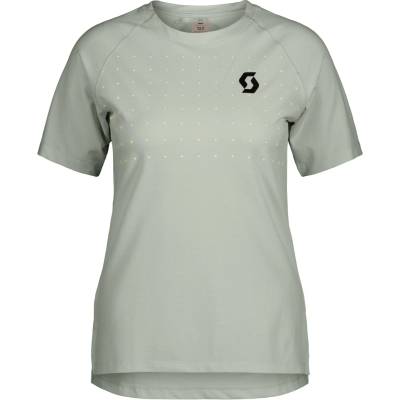 Scott Дамска фланелка с къс ръкав за колоездене Scott Women's Tee Trail Vertic Pro S/S Cycling jersey - Spray Grey (156-2319-0613)