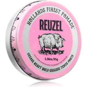 Reuzel Pink Grease Heavy Hold помада за коса 95 гр