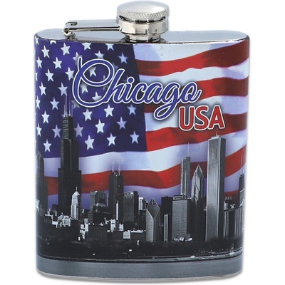 Ploskačka nerezová New York 210 ml