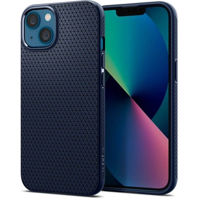 Spigen Liquid Air Case - силиконов (TPU) калъф с висока степен на защита за iPhone 13 (син)