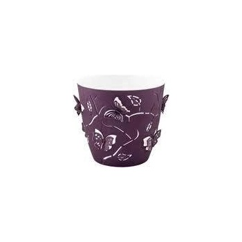 Image 1 of Кръгла саксия Butterflies 2, 5 литра лила (ALY-103)
