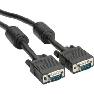 Roline Cable VGA w/Ferrit, DDC, 15M/15M, 2m, S3625