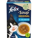 Kapsičky pre mačky Felix Soup Original treska tuniak a platesa 6 x 48 g