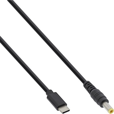 InLine 26676 захранващ кабел Черен 2 м USB C EIAJ-02 (4.0 mm, 1.7 mm) (26676)