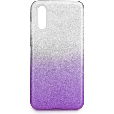 Forcell Блестящ Силиконов Калъф за Huawei P30, Forcell Shining Case, Сребро/Лилав (5901737944047)