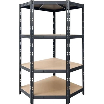 Image 1 of Стелаж метален ъглов black 1800/900/900/400 4 рафта по 400 кг (3525424)