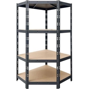  Стелаж метален ъглов black 1800/900/900/400 4 рафта по 400 кг (3525424)