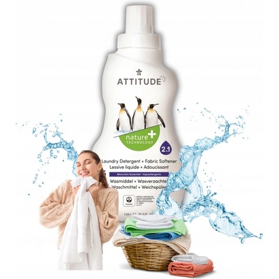 Attitude prací gel a aviváž 2v1 s vůní Mountain Essentials 1050 ml