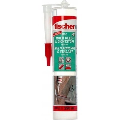 FISCHER KDC CRYSTAL lepící a těsnící víceúčelový tmel 290ml, transparentní