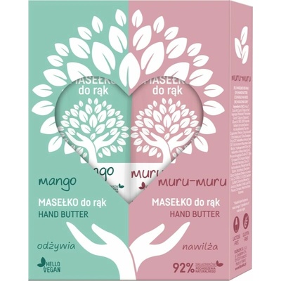 FlosLek Laboratorium Hand Butter mango krém na ruky 50 ml + FlosLek Laboratorium Muru Muru krém na ruky 50 ml kozmetická sada