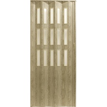 Hopa zhrňovacie dvere Matrix presklené borovice rustikálne 87 x 200 cm