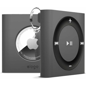 elago Силиконов ключодържател за Apple AirTag - Elago AirTag W7 Case (тъмносив) (EATW7-DGY)