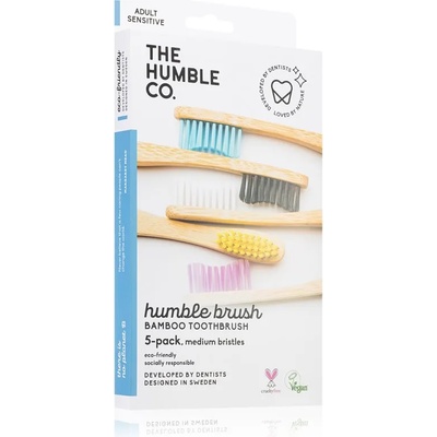 The Humble Co. The Humble Co. Brush Adult бамбукова четка за зъби медиум I. 5 бр