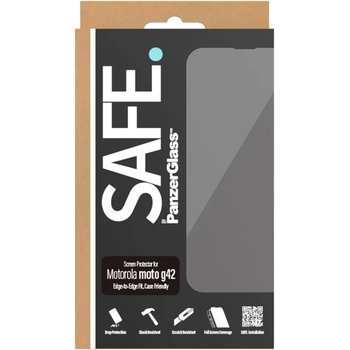 Safe Стъклен протектор Safe - CaseFriendly, Moto G42, черен (5711724951732)