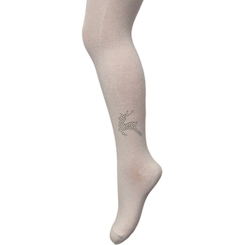 detské pančuchy dievča biele vianočný sobík