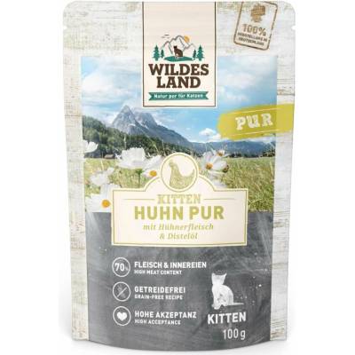 Wildes Land Kitten Kuře PUR s ostropestřcovým olejem 12 x 100 g