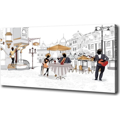 Foto obraz na plátne Kaviareň 100x50 cm