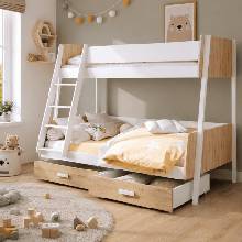 ArtBed Moritz s roštom dub / biela