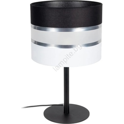 BELIS Настолна лампа CORAL 1xE27/60W/230V черна/бяла (BE0695)
