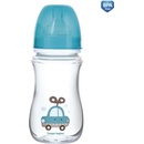 Canpol babies Sklenená Fľaška Easy Start Pure 120 ml modrá