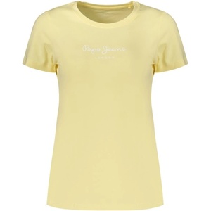 PEPE JEANS Дамска тениска с къс ръкав pepe jeans, Размер s, Цвят Жълто (pl505202newvirginia_gi011)