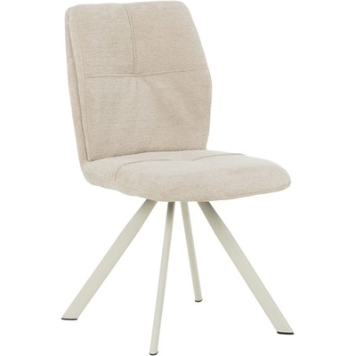 Carmen Трапезен стол Carmen MALDON 1, до 120kg. , дамаска, прахово боядисана метална база, крем (bt-3532367)