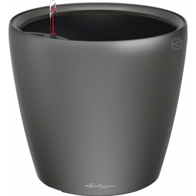 Lechuza Květináč Classico LS 28 antracitová metalická 28 x 26 cm – Hledejceny.cz