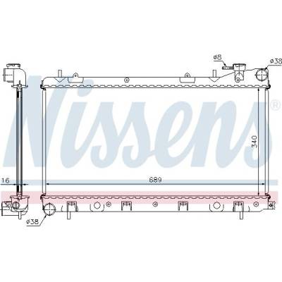 Chladič motoru NISSENS 67704A