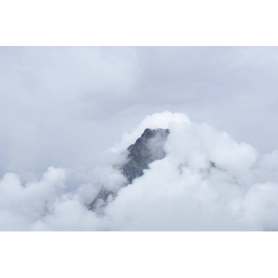 Plakát, Obraz - Clouds envelop Mount Midi dOssau in, poliki, 40 × 26.7 cm