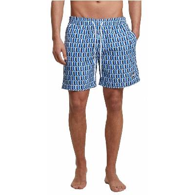 Pánské šortky na plavání se vzorem Urban Classics (22 variant) Barva: blue retro pattern, Velikost: XXL