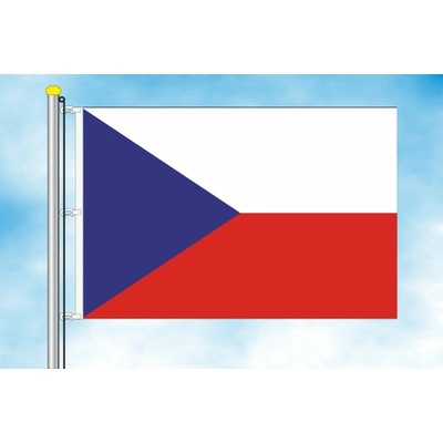 LIBEA, s.r.o. Česká vlajka 30×45 cm Uchycení: Karabiny na stožár