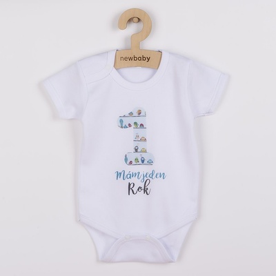 Body s potiskem New Baby Mám jeden Rok – Zboží Dáma