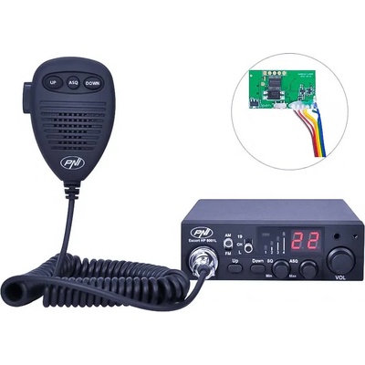 PNI PNI-HP8001EC CB Radio HP 8001L Echo Roger Beep HS81L Headset 4W (PNI-HP8001EC)