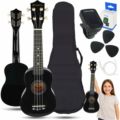 Luna Guitars Suprimo UK21 SET BK