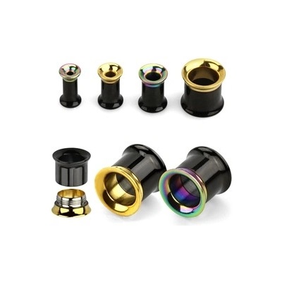 Piercingate tunel do ucha PTP00204 duhová