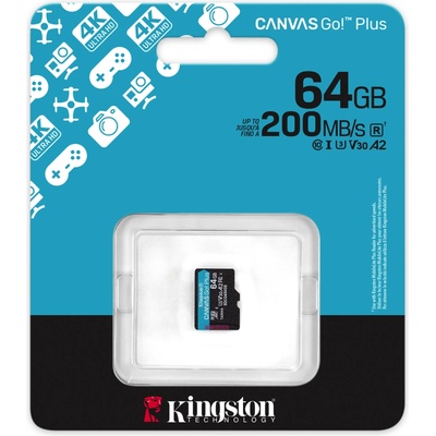Kingston Canvas Go Plus A2 Micro SDXC 64GB SDCG4/64GBSP