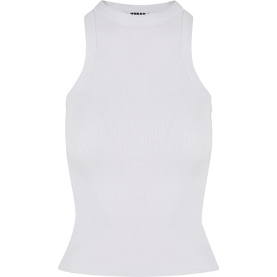Urban Classics Ladies Racer Back Rib Top bílé