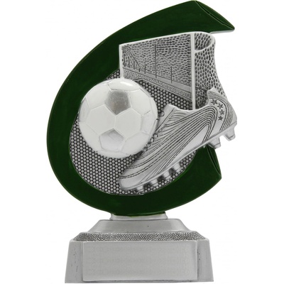 Plaketa fotbal kopačka míč a branka 10 14 cm 14 cm