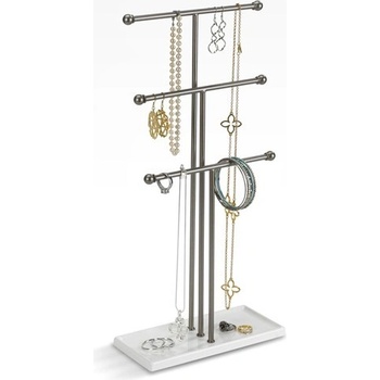 Umbra Trigem stojan na šperky stříbrná