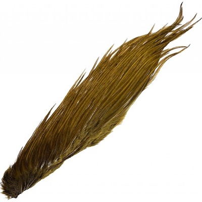 Whiting Kohoutí sedlový skalp Half Cock Saddles Bronze Grade žluto-černá