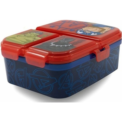 Stor Delený plastový box na desiatu Xl Avengers 74199
