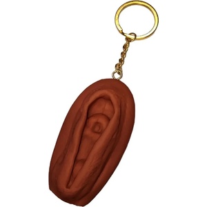  Ключодържател вагина с игрив дизайн - Vagina Shaped Keychain Brownш (D-245388)