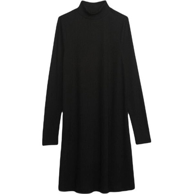 GAP LS Mockneck dámske šaty čierna
