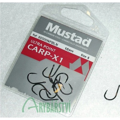 Mustad UltraPoint Carp X1 vel.6 10 ks