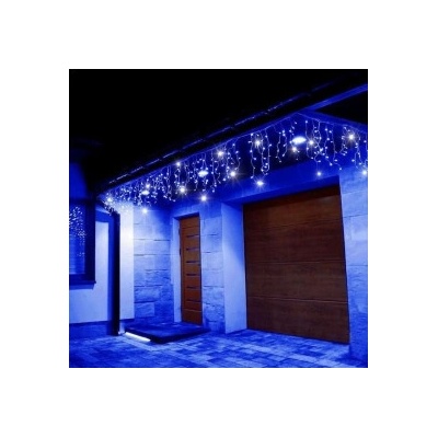 SPRINGOS LED krápníky 22,5m 500LED IP44 modrá + záblesky CL0518-XG