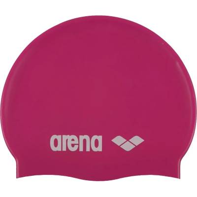 Arena Детска шапка за плуване Arena Kid's Classic Silicone Swim cap - Fuxia / White - размер One Size (581-0114-0211)