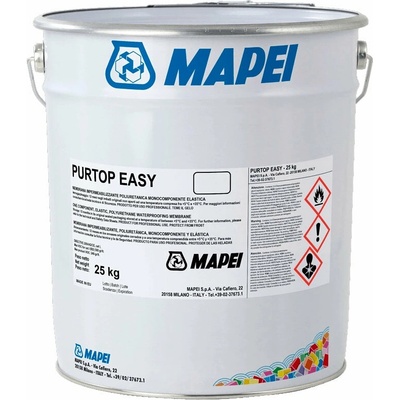 MAPEI Purtop Easy jednozložková polyuretánová hydroizolačná membrána 25 kg Biela