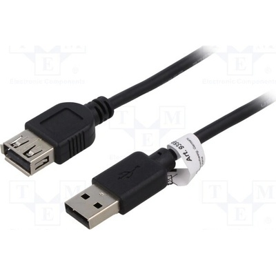 Goobay 93599 USB 2.0, USB A zásuvka, USB A vidlice, 1,8m, černý