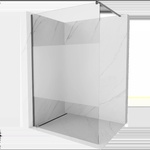 Mexen Kioto душ панел Walk-in 120 x 200 cm, прозрачен/мъглив 8 мм, четкано оръжие сиво - 800-120-101-66-35 (800-120-101-66-35)